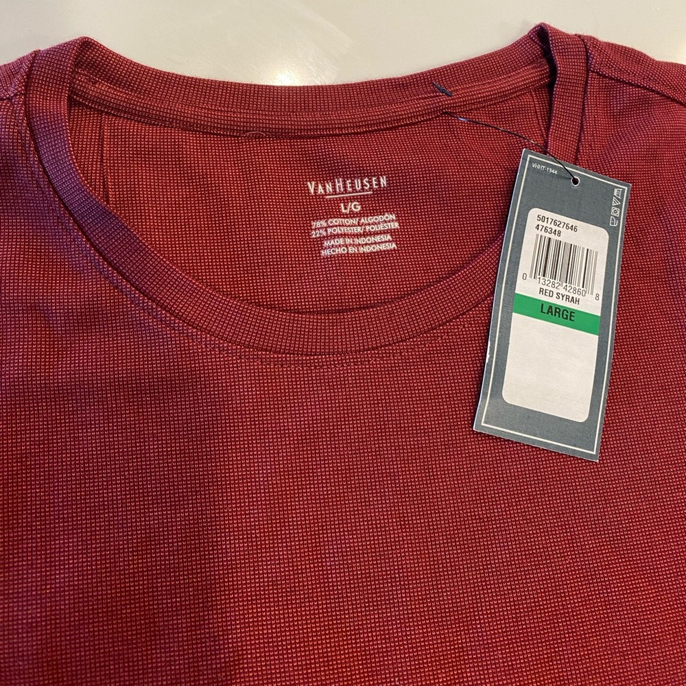 Van Heusen Red Syrah Short Sleeve Tee